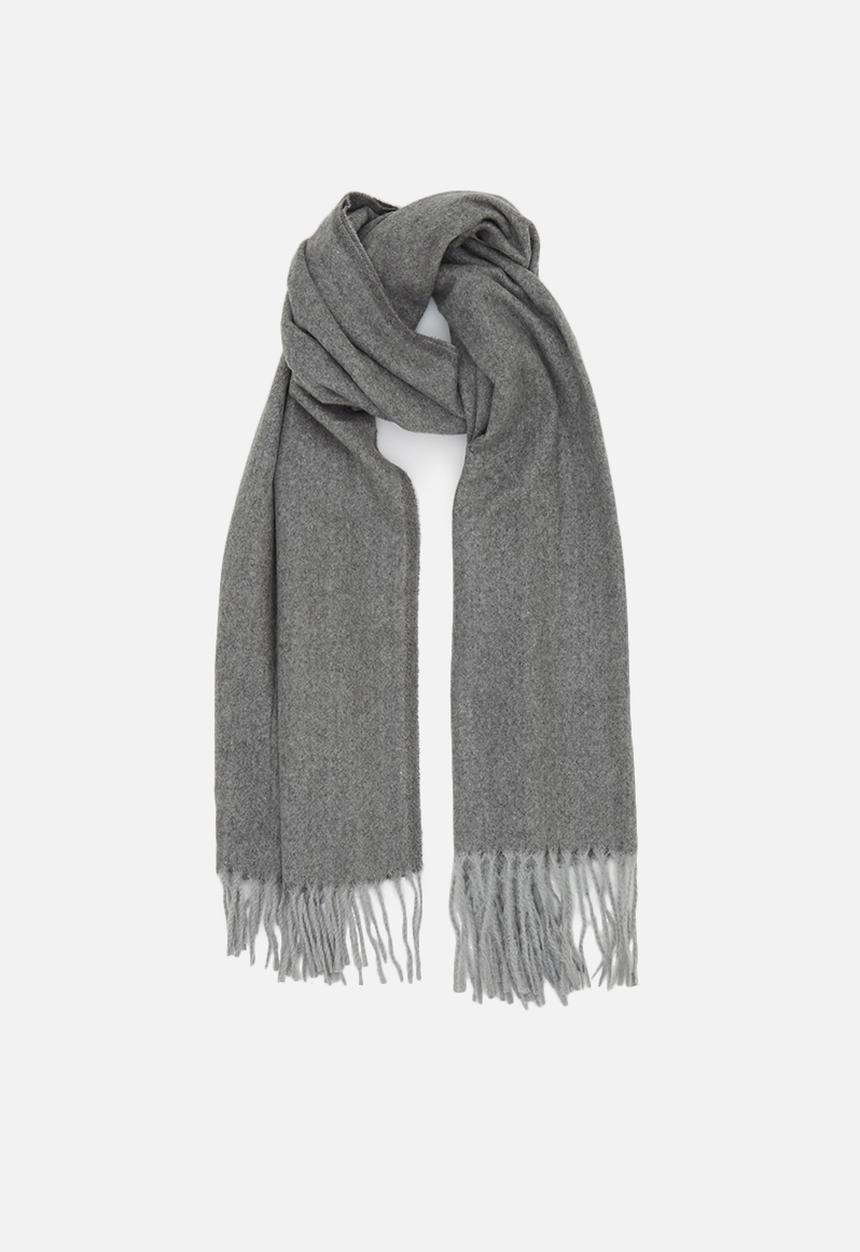 edit - Tassel blanket  scarf - grey