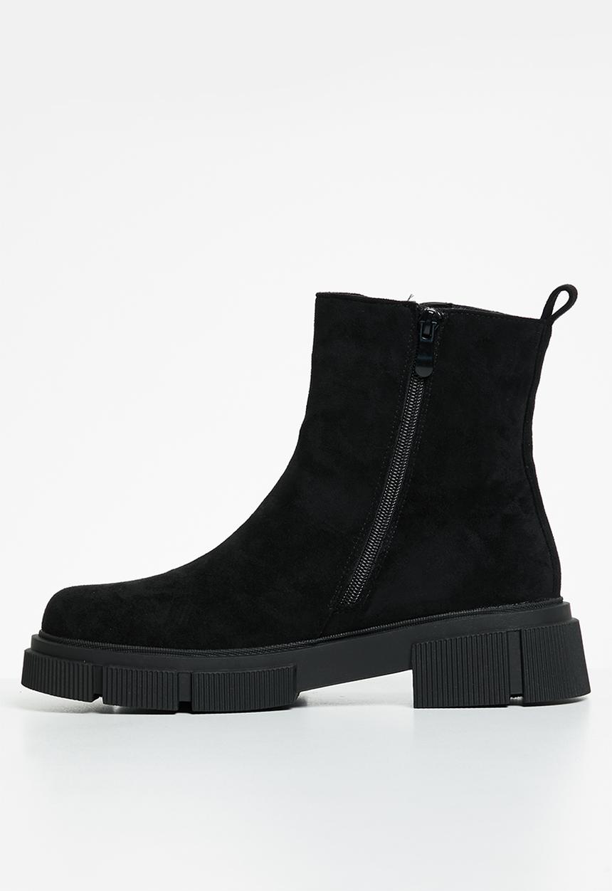 Rock & Co - Cobain 1 zip side ankle boot - black