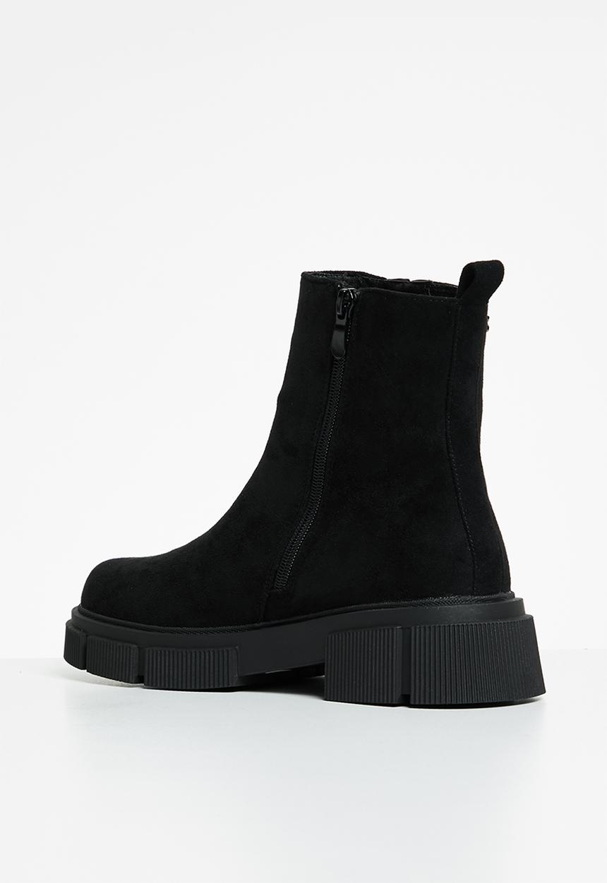 Rock & Co - Cobain 1 zip side ankle boot - black