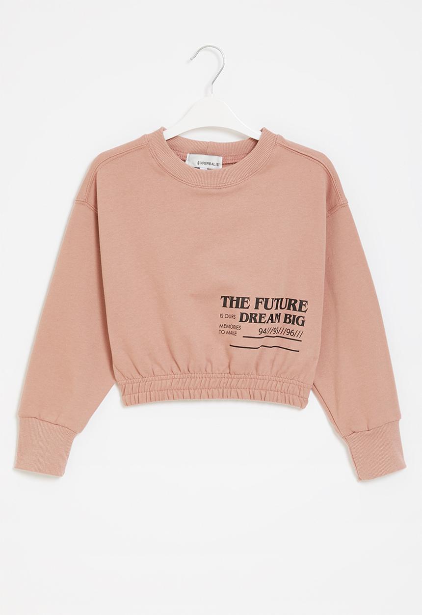 Superbalist - Printed sweat top - dusty pink