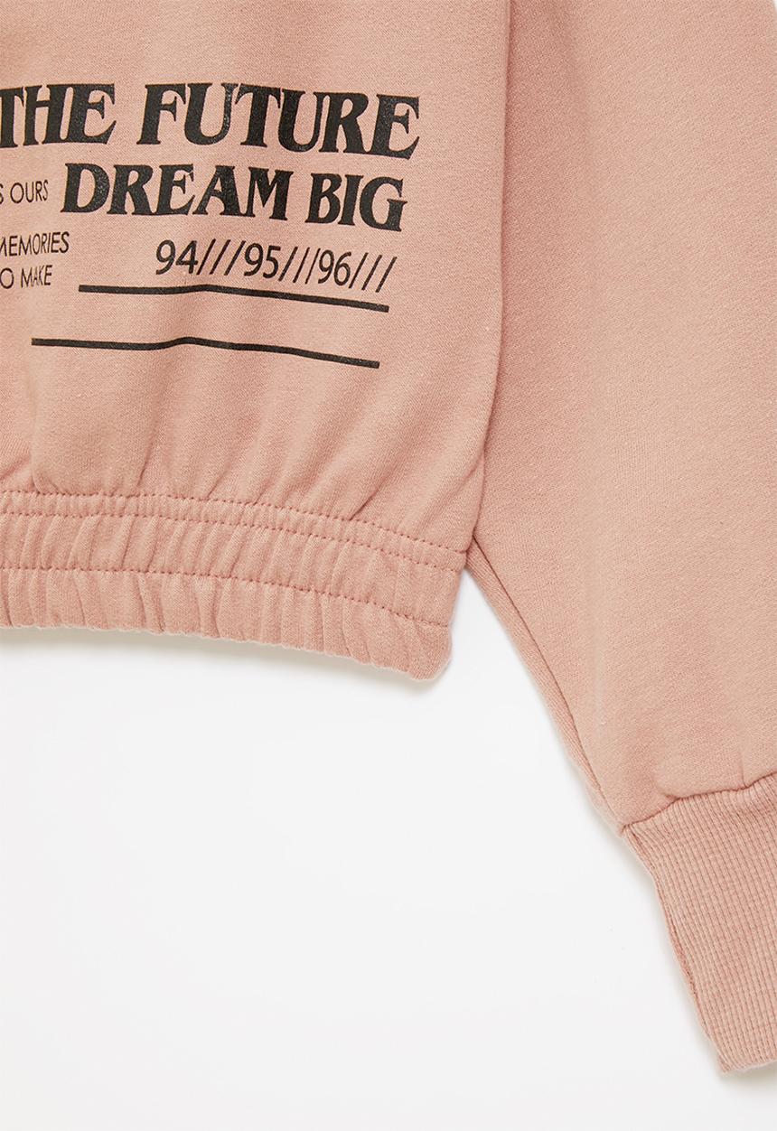 Superbalist - Printed sweat top - dusty pink