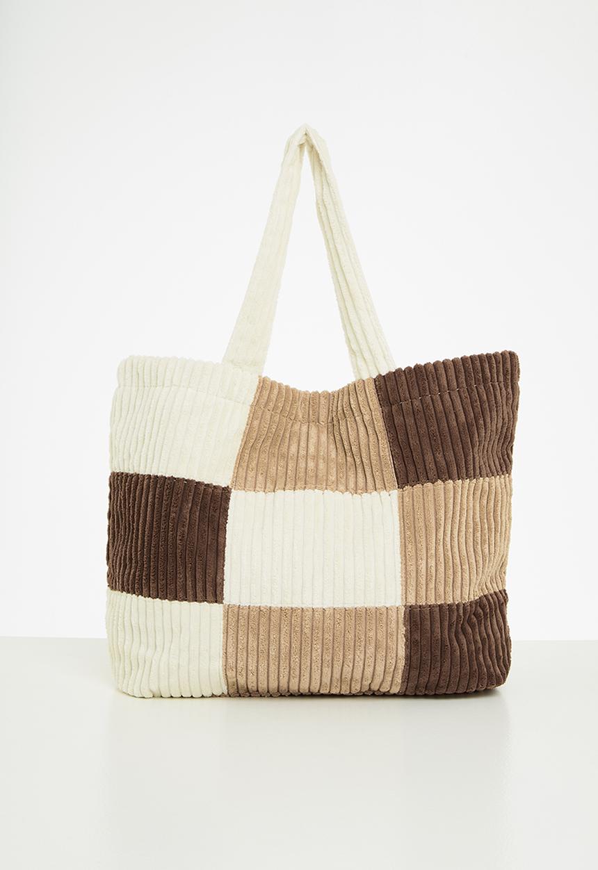 Rubi - Textured tote - brown 