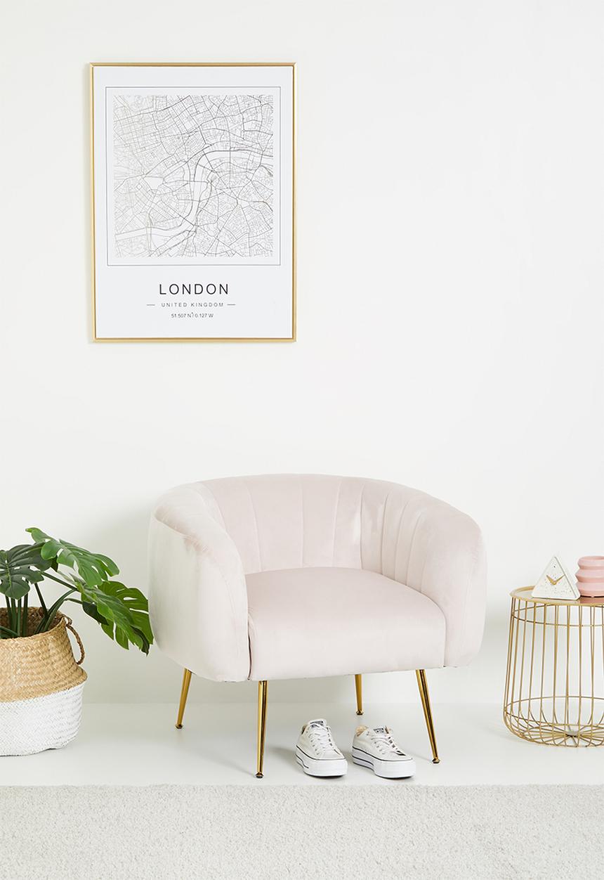 Sixth Floor - Eero occasional chair - blush pink