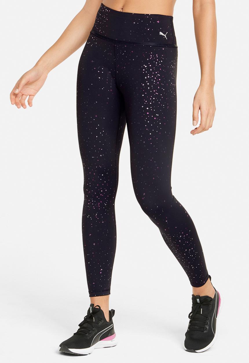 PUMA - Stardust crystal high waist 7/8 tights - puma black/stardust print