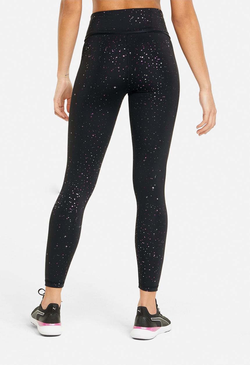 PUMA - Stardust crystal high waist 7/8 tights - puma black/stardust print