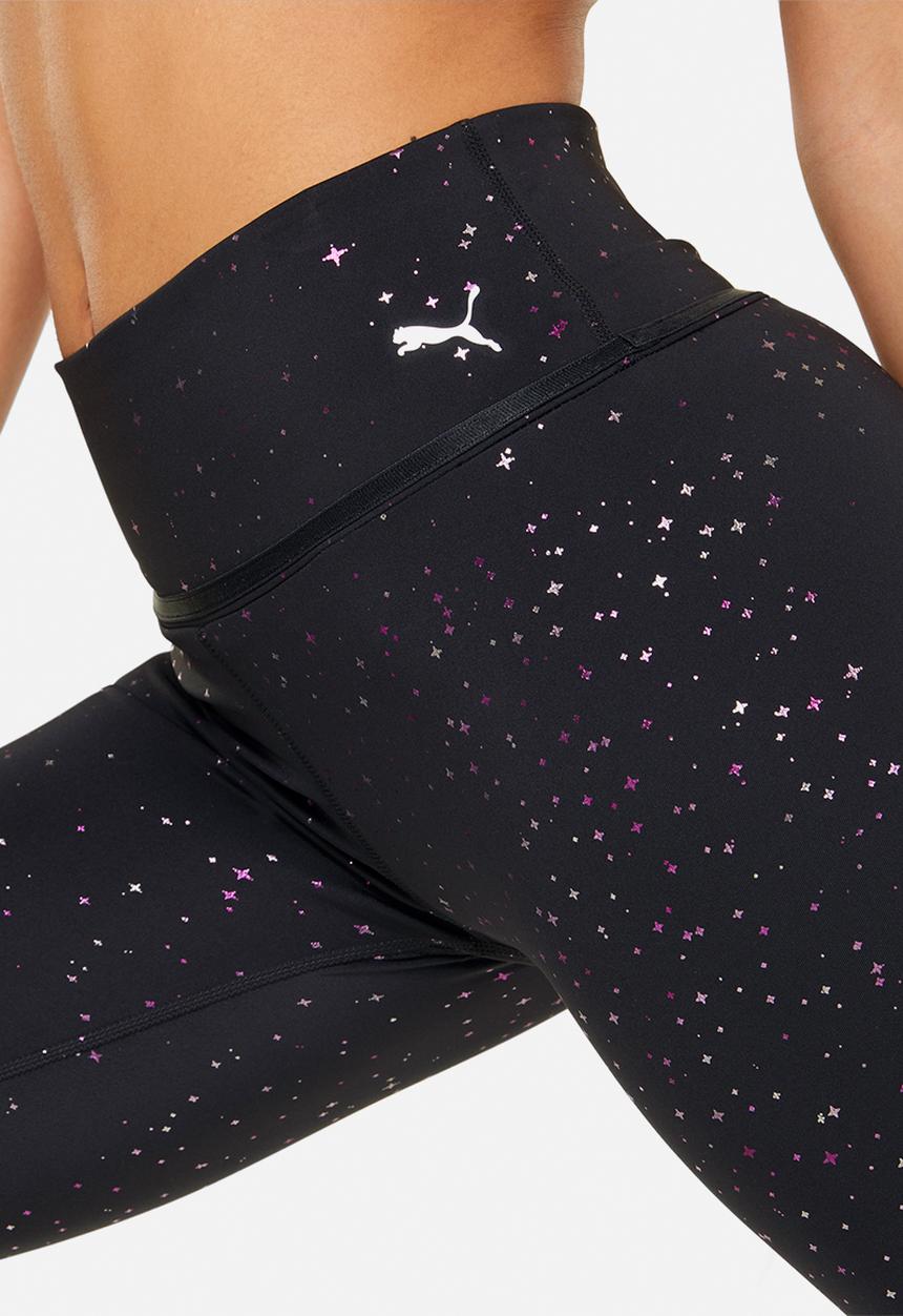 PUMA - Stardust crystal high waist 7/8 tights - puma black/stardust print