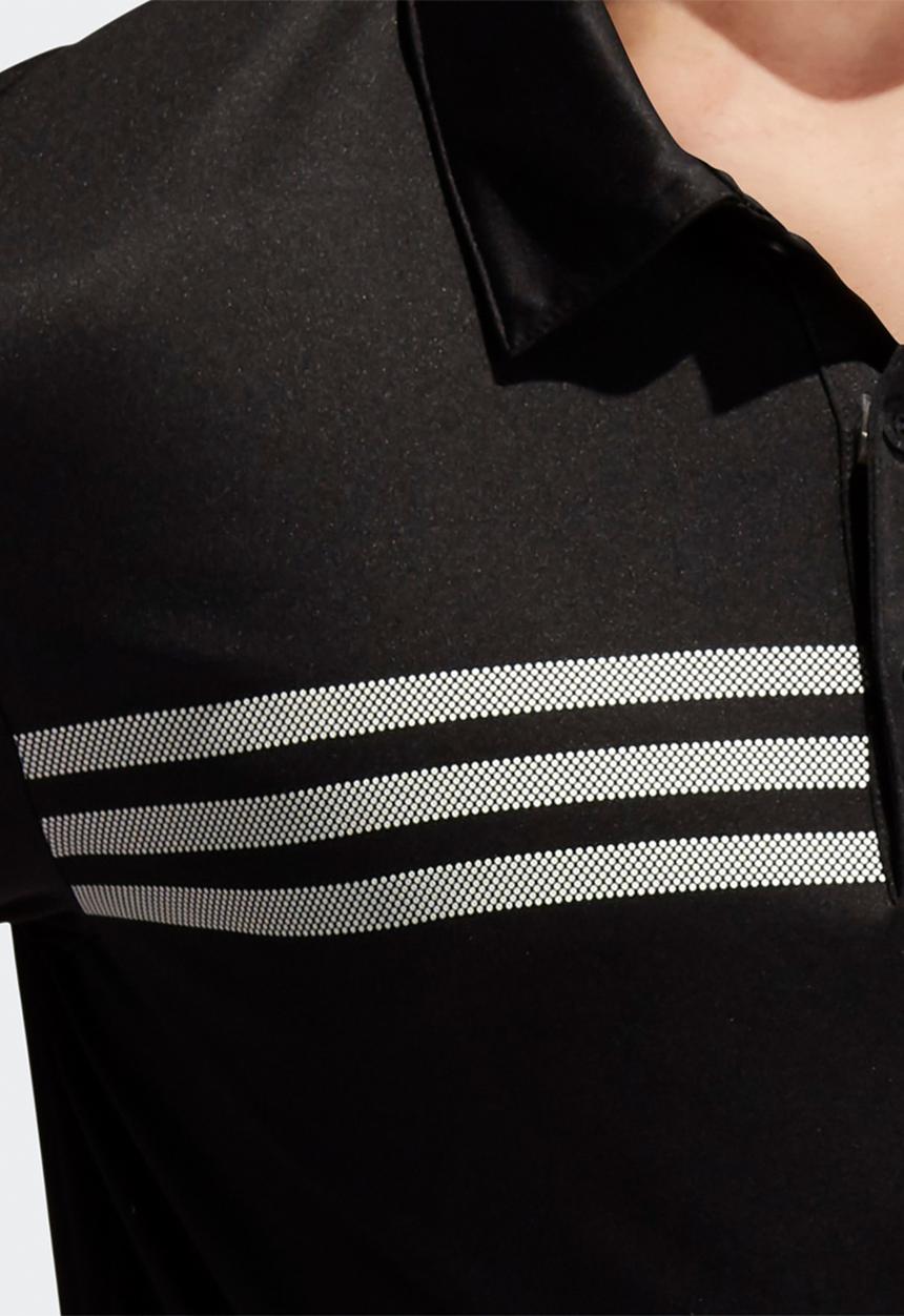 adidas Performance - Golf  3-stripes chest polo - black