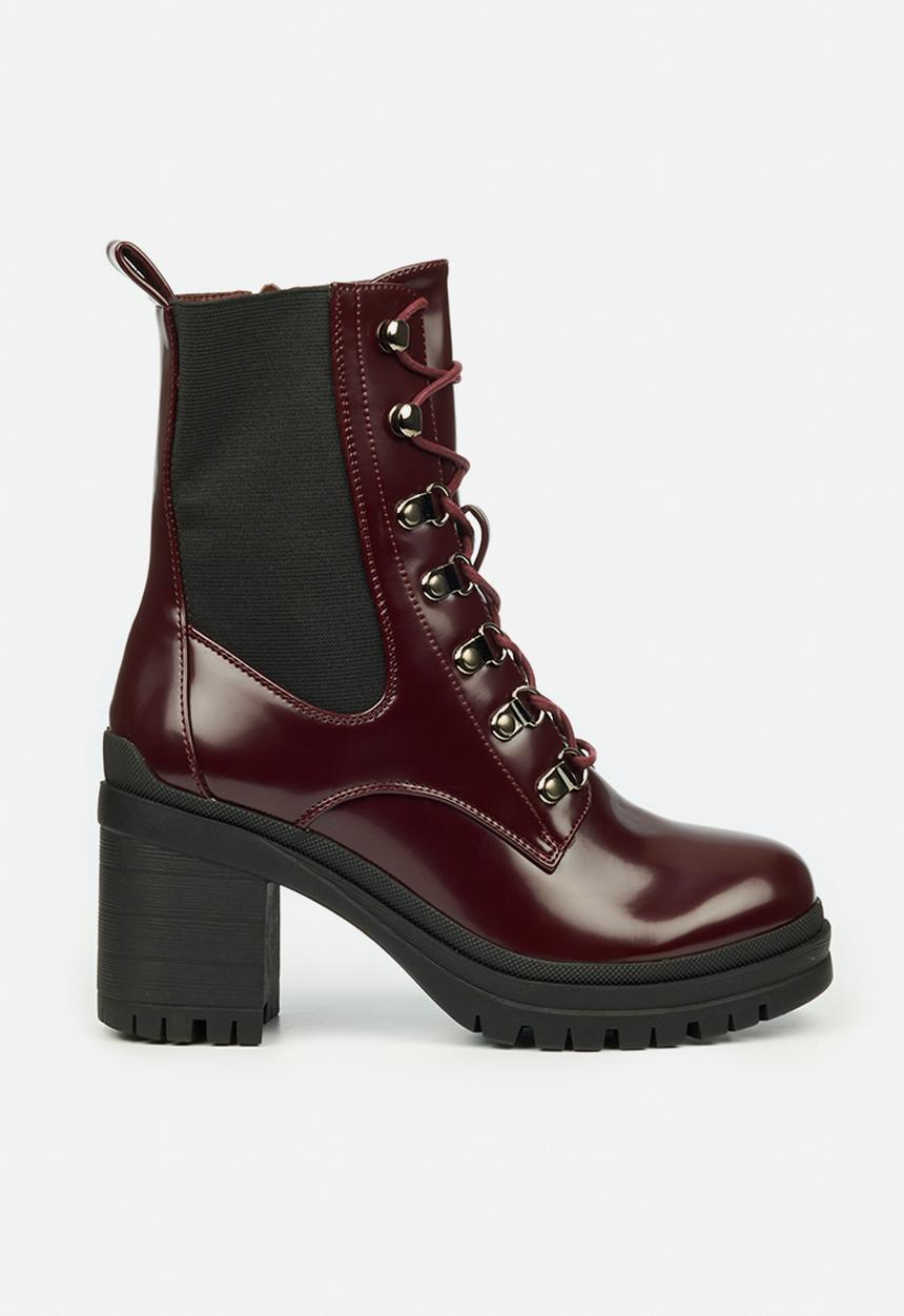 Rock & Co - Genesis 1 lace up ankle boot - burgundy