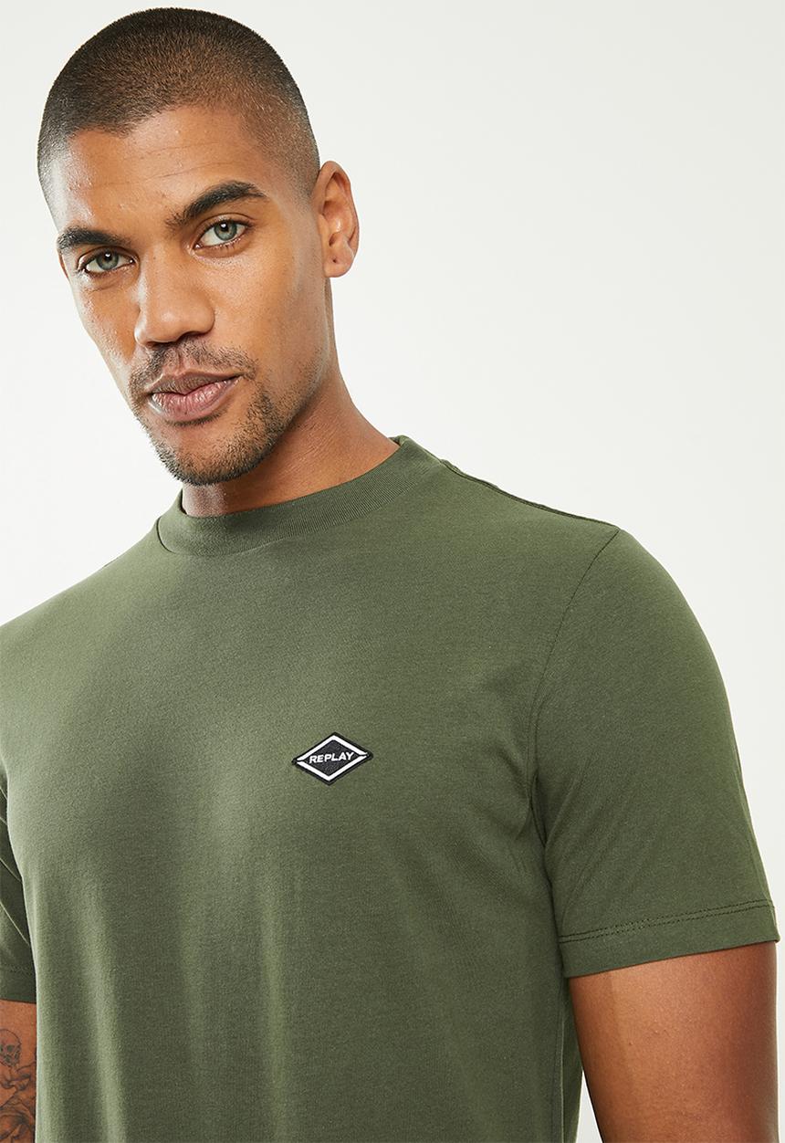 Replay - Essential logo tee - olive