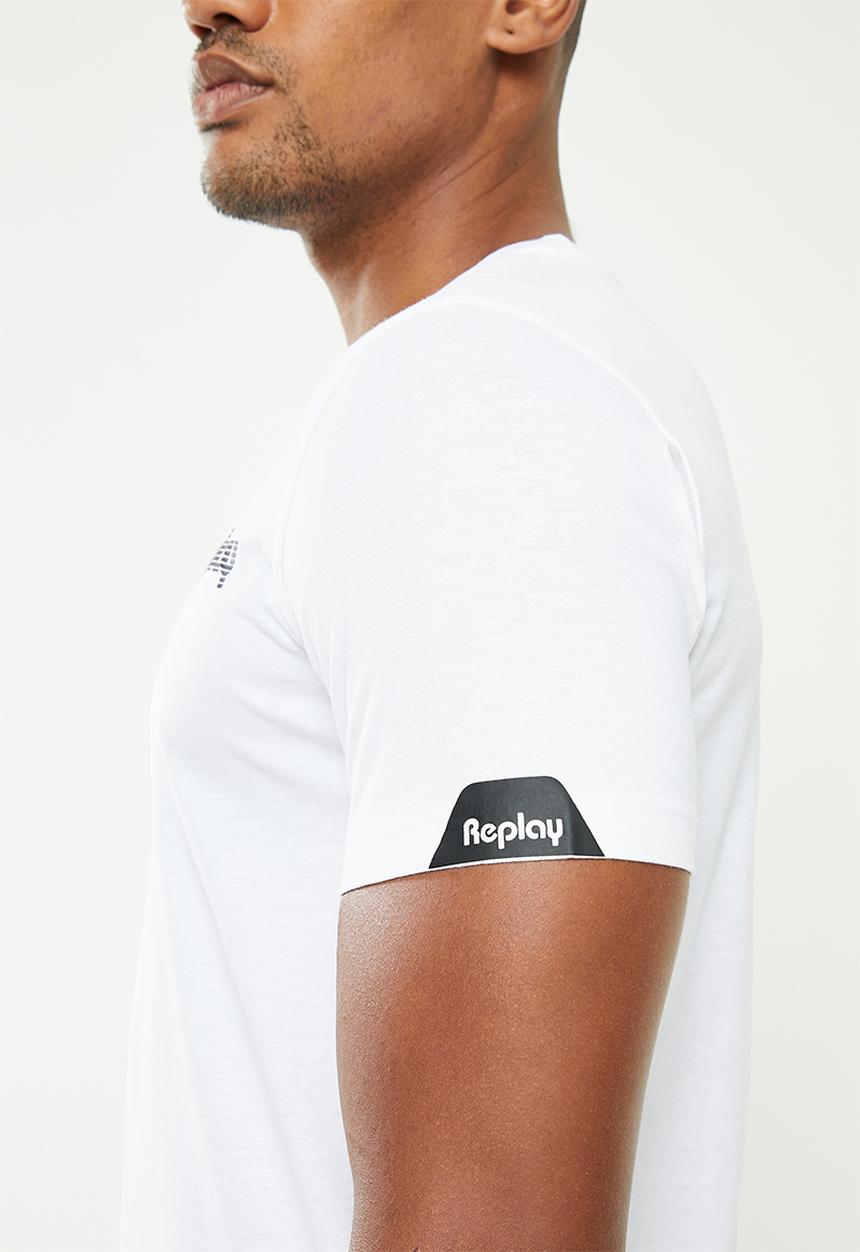 Replay - Essential crew neck tee - white