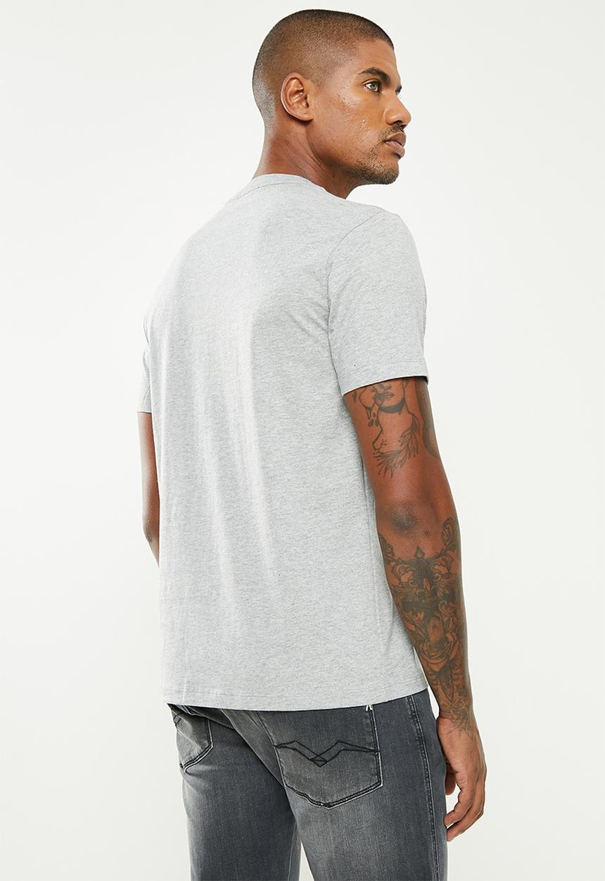 Replay - Essential logo tee - grey melange