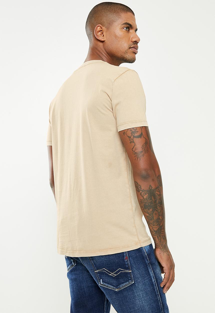 Replay - Mono logo replay tee - hazelnut