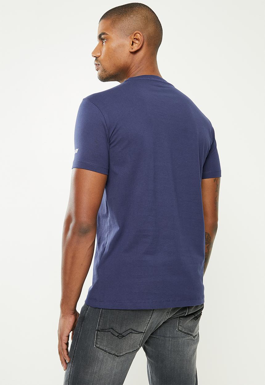 Replay - Replay crown print tee - navy