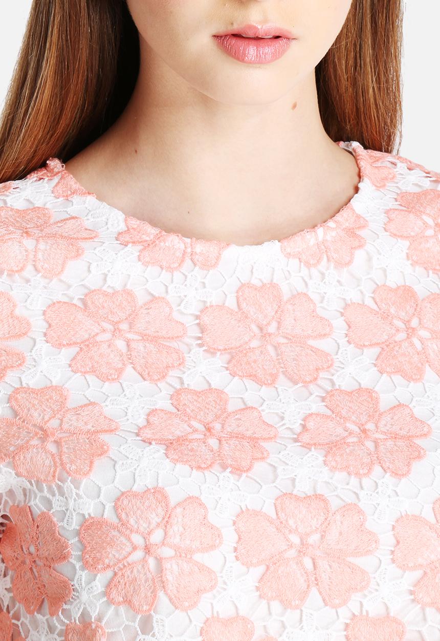 Glamorous - Floral Lace Top