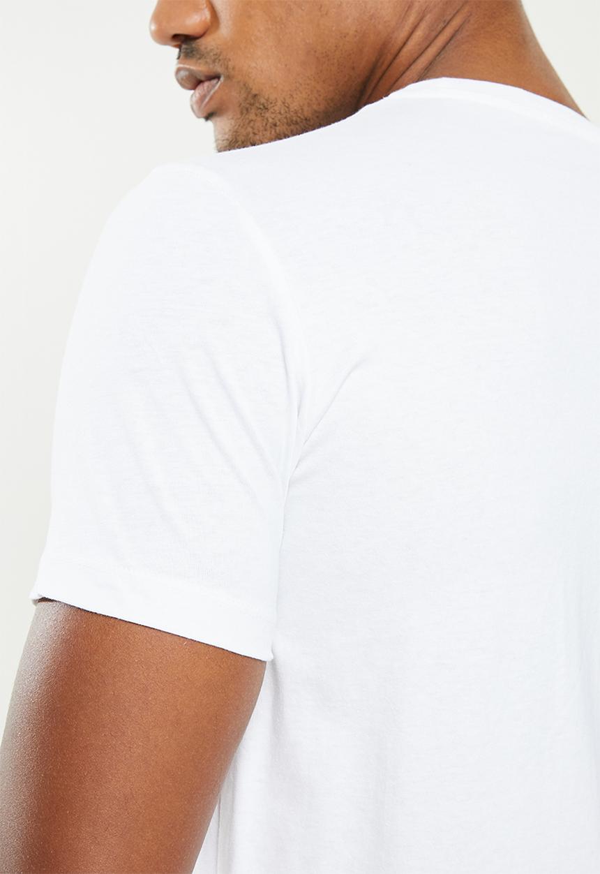 Replay - Sliver replay print tee - white
