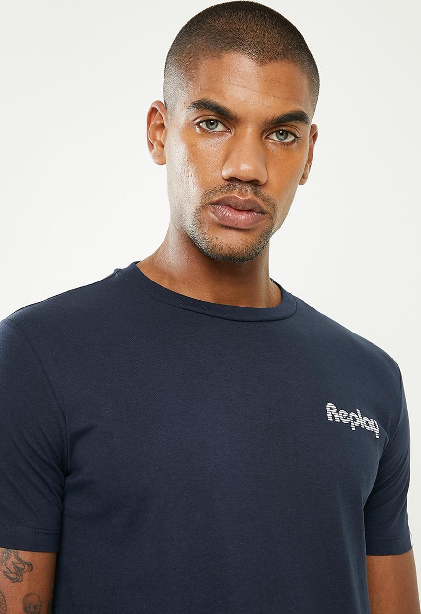 Replay - Essential crew neck tee - navy