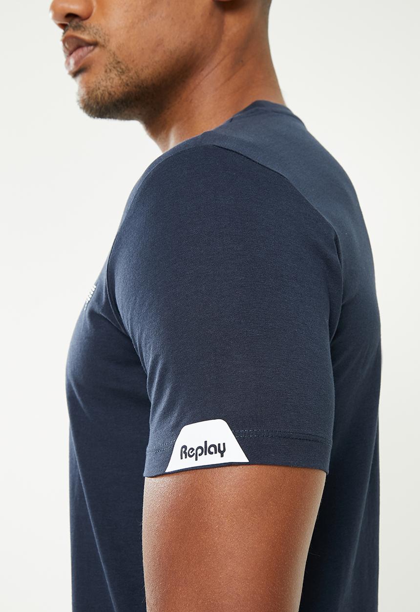 Replay - Essential crew neck tee - navy