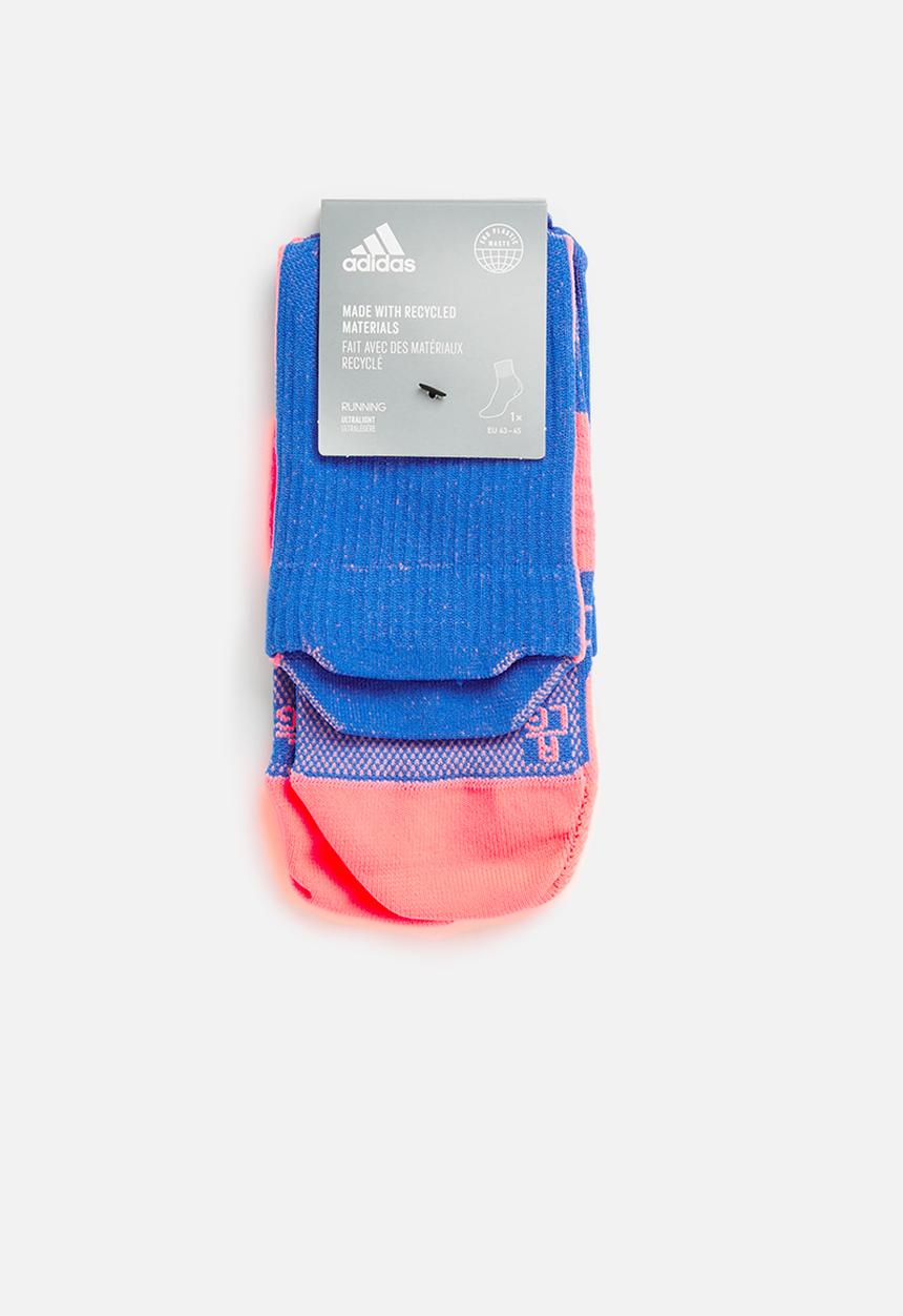 adidas Performance - Adizero Ankle Run  Socks - blue rush & acid red
