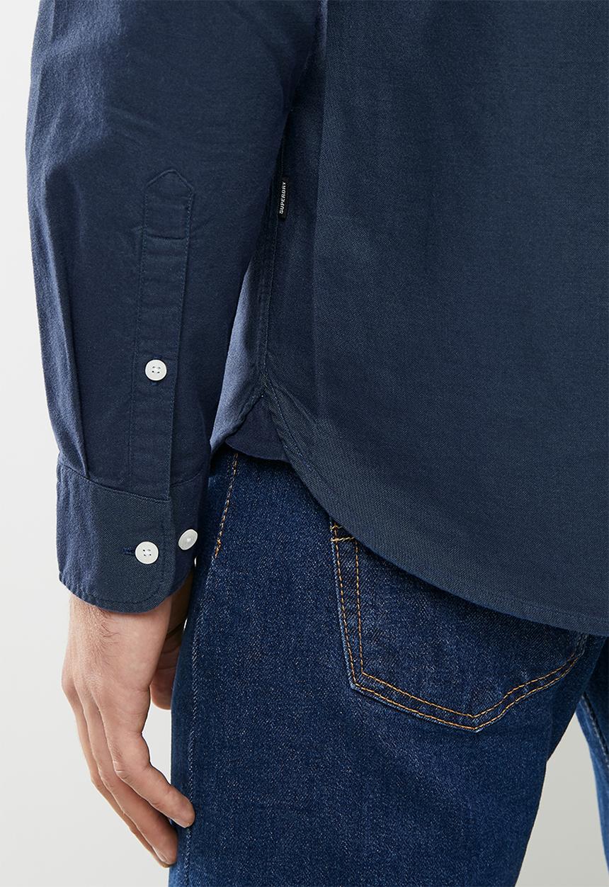 Superdry. - Studios uni oxford shirt - navy