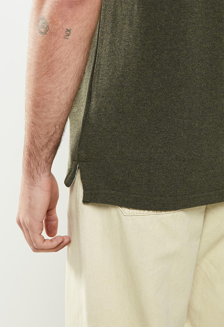 Superdry. - Classic pique short sleeve polo - olive 