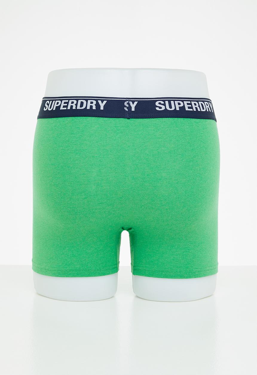 Superdry. - Boxer multi triple pack - green 