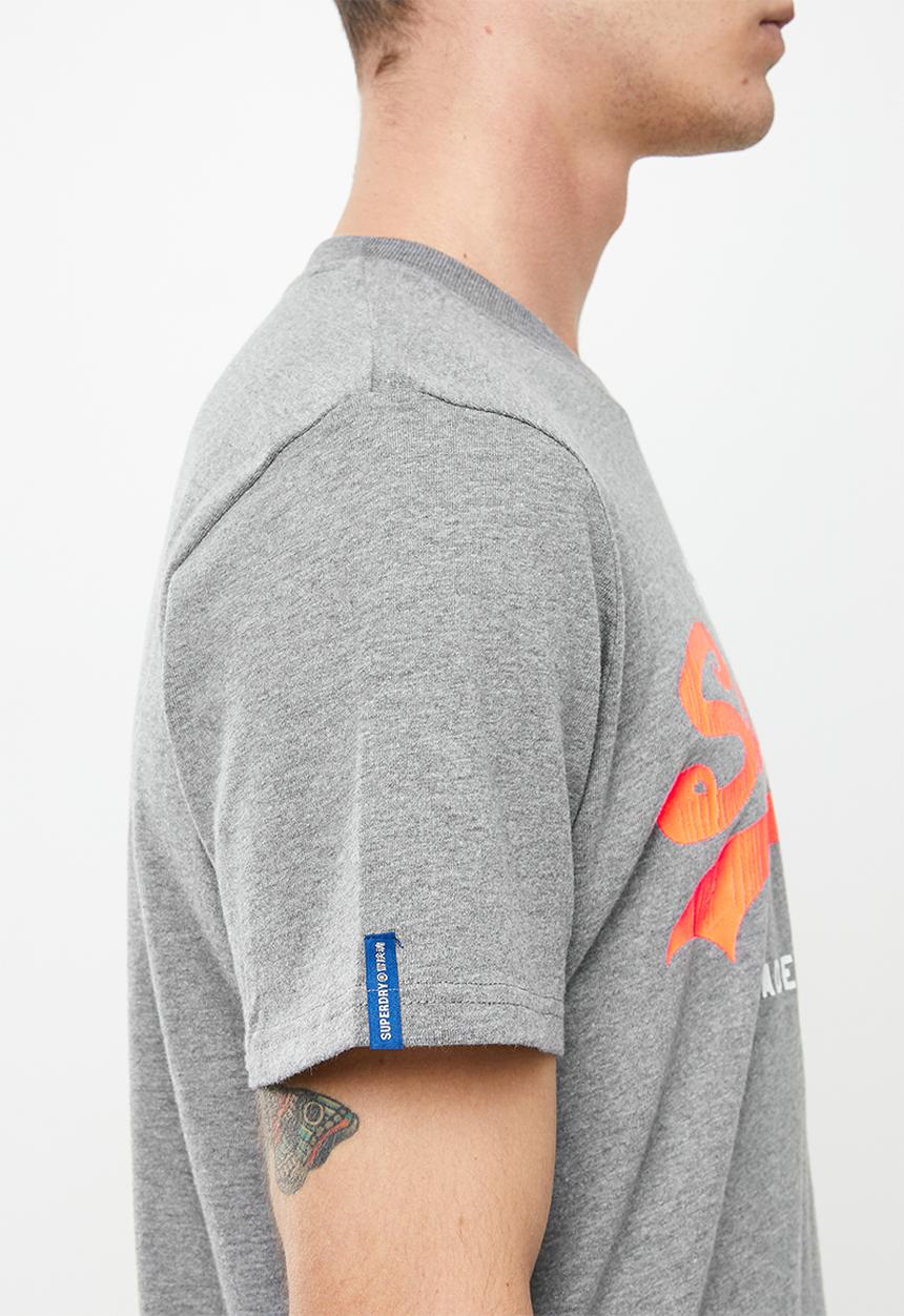 Superdry. - Vl ac tee 220 - rich charcoal 