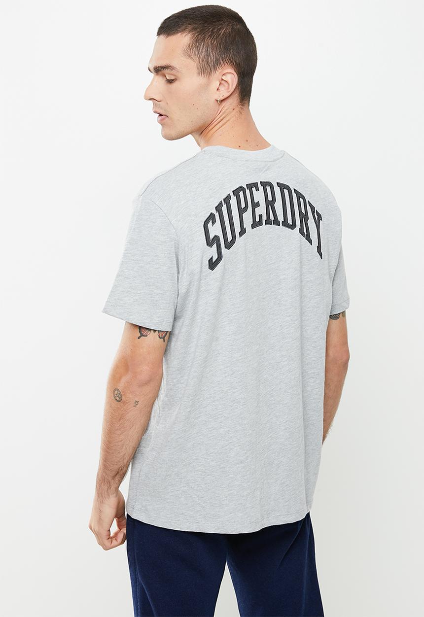 Superdry. - Varsity arch tee - grey 