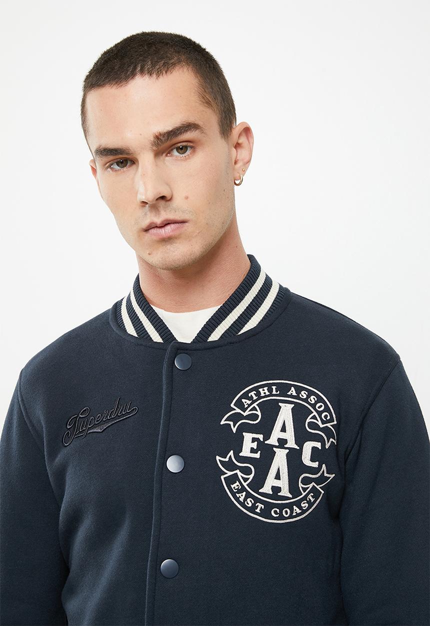 Superdry. - Collegiate jersey bomber - eclipse navy