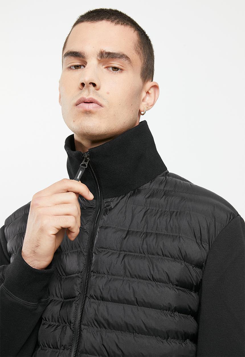 Superdry. - Mountain hybrid bomber - black