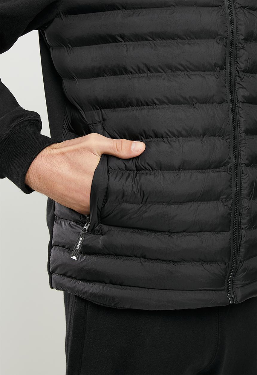 Superdry. - Mountain hybrid bomber - black