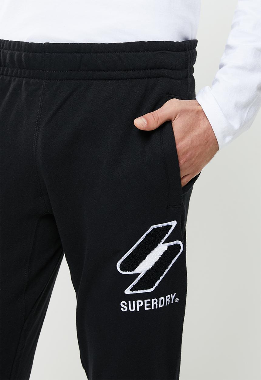 Superdry. - Superdry code logo che jogger - black