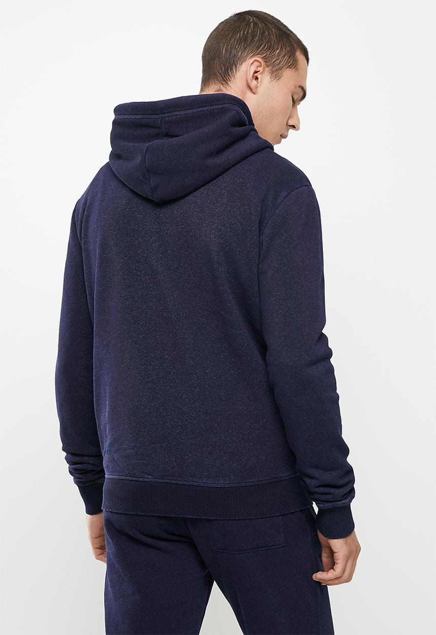 Superdry. - Vintage logo emb ziphood bb no - dark indigo