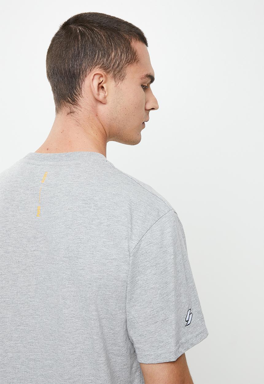 Superdry. - Corporate logo tee - grey 