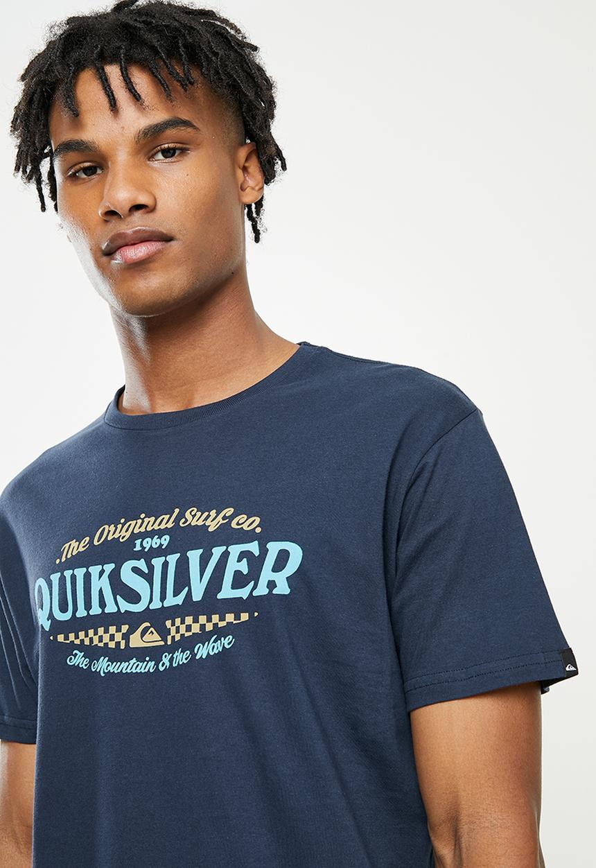 Quiksilver - Check on it short sleeve tee - navy blazer