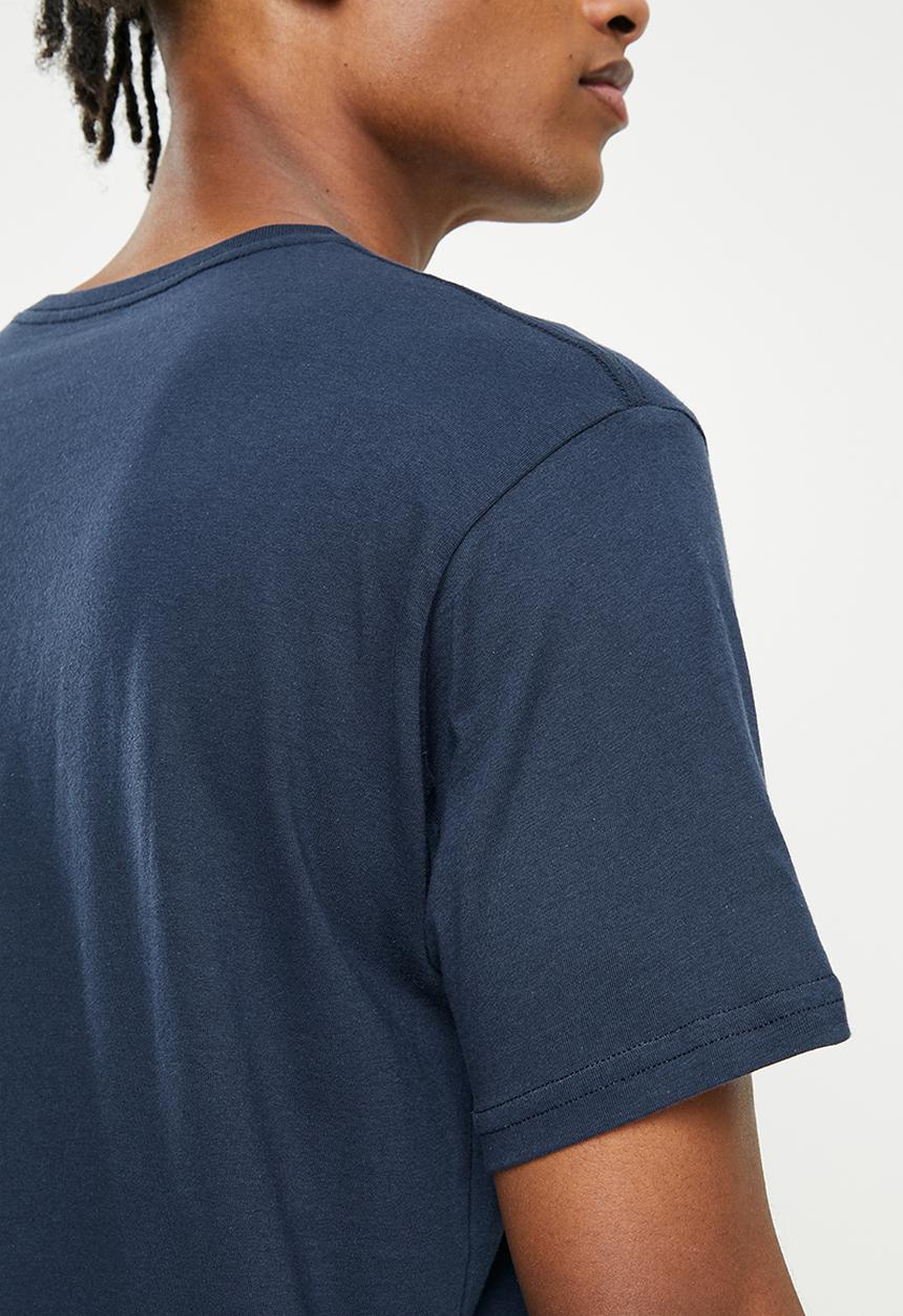 Quiksilver - Check on it short sleeve tee - navy blazer