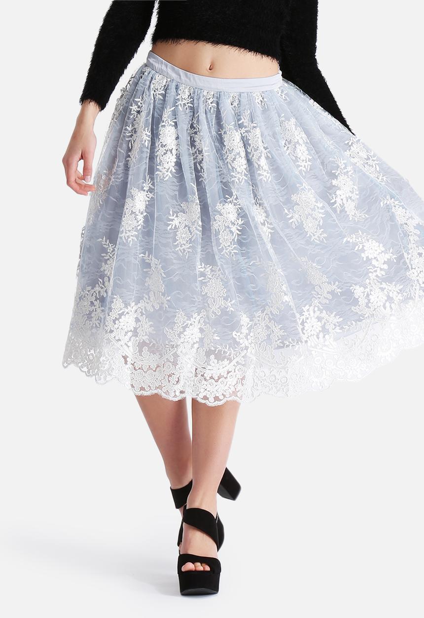 Glamorous - Lace Overlay Skirt