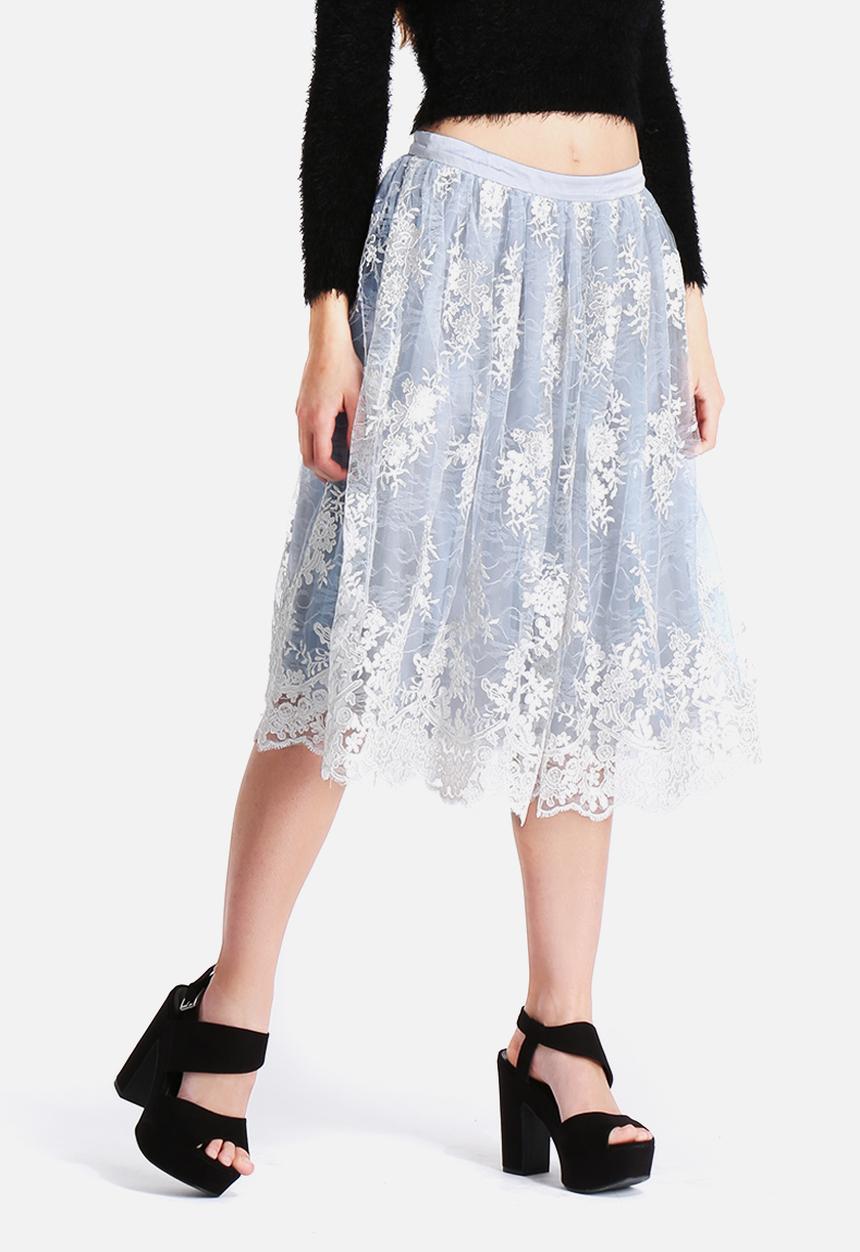 Glamorous - Lace Overlay Skirt
