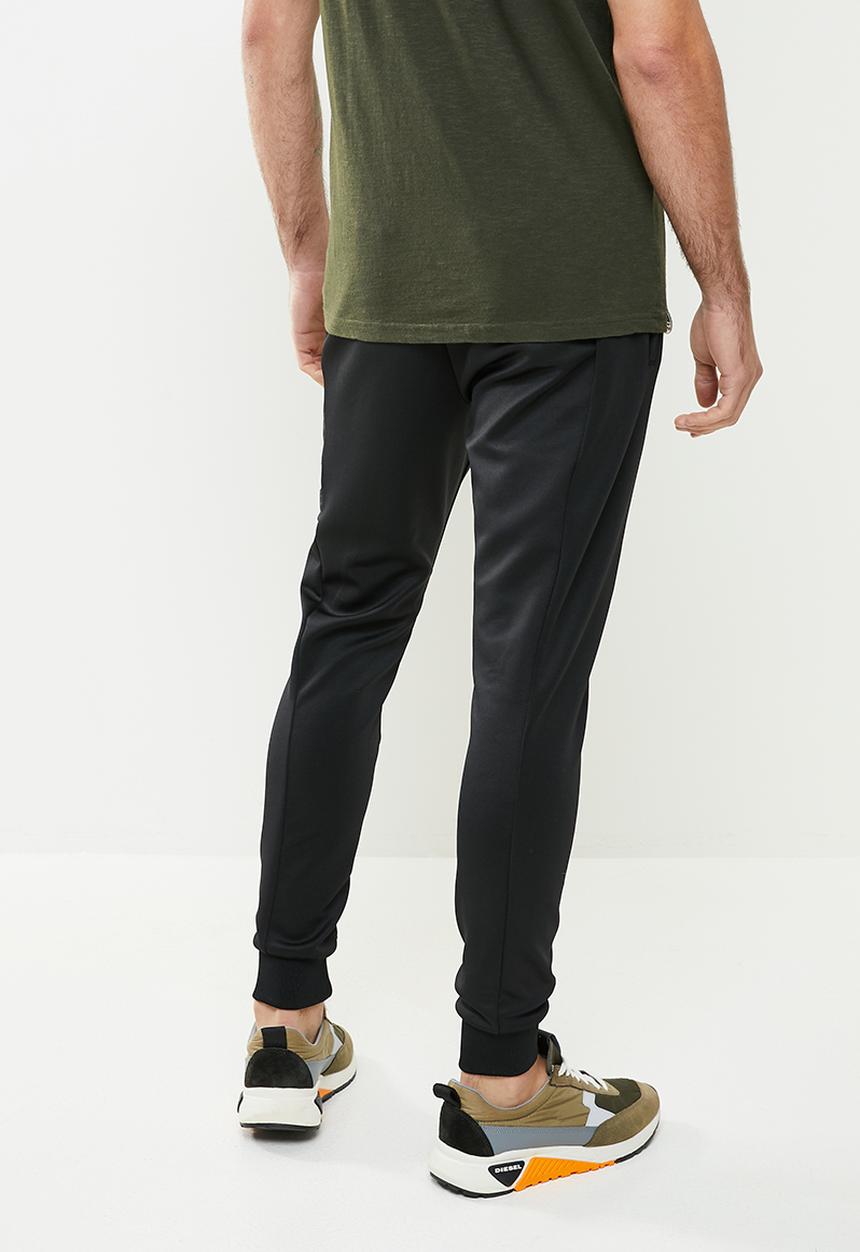 S.P.C.C - Averett regular fit elasticated track pants - black