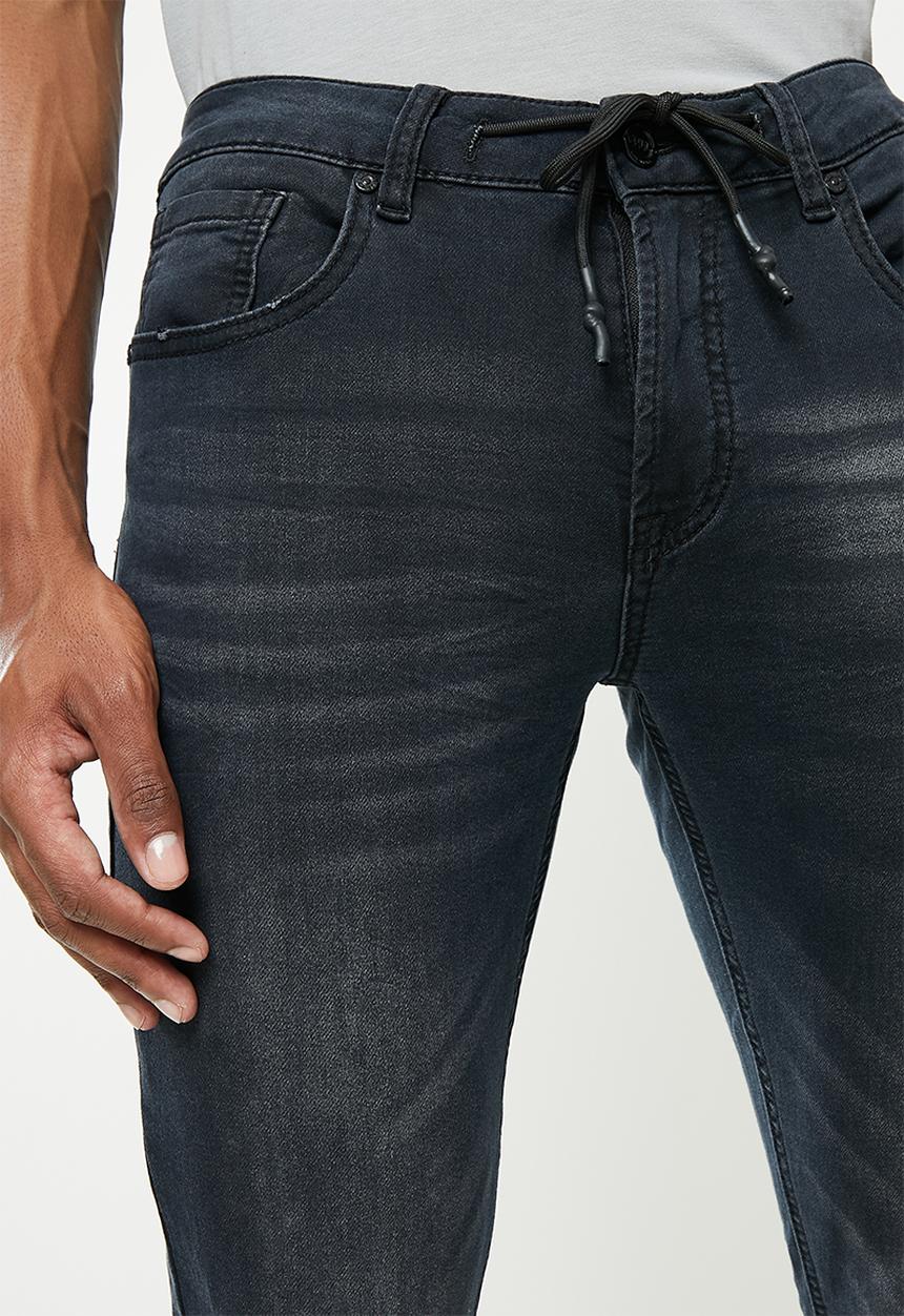 Cutty - Lyles  Skinny fit Knitted Jean soft  - black