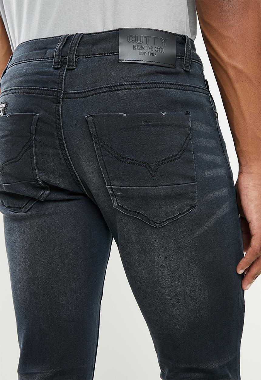 Cutty - Lyles  Skinny fit Knitted Jean soft  - black