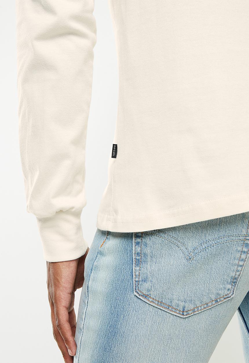 Rip Curl - Fade out icon long sleeve tee - bone