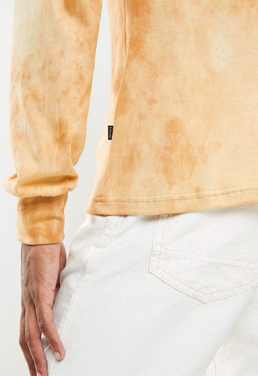 Rip Curl - Search logo long sleeve tee - camel spectra