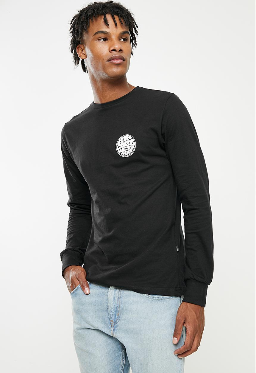 Rip Curl - Wettie logo long sleeve tee - black