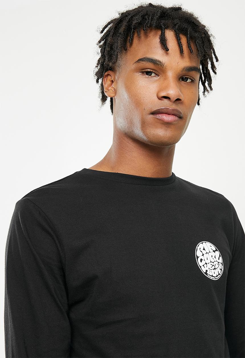 Rip Curl - Wettie logo long sleeve tee - black