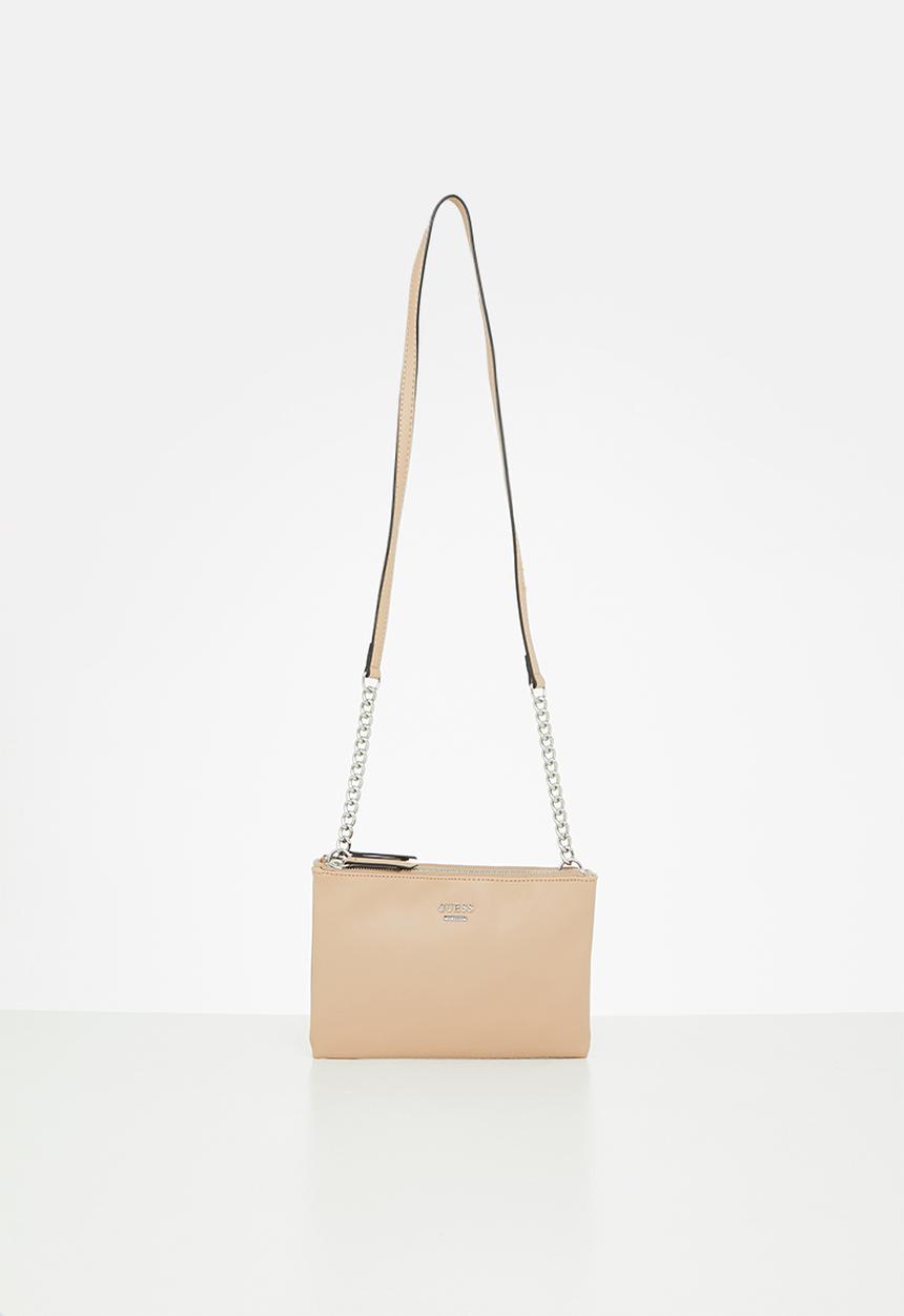 GUESS - Kalei mini dbl zip crossbody - sand