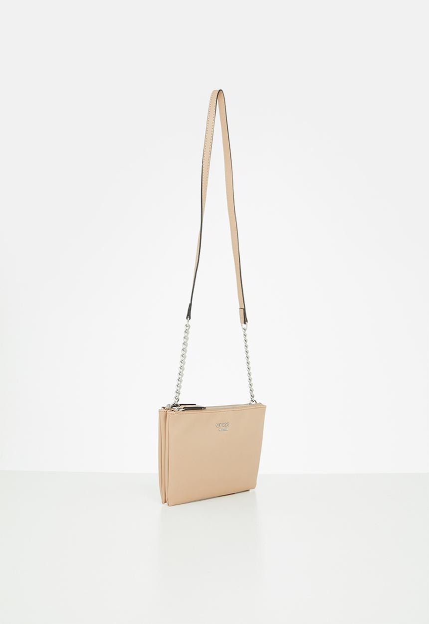 GUESS - Kalei mini dbl zip crossbody - sand