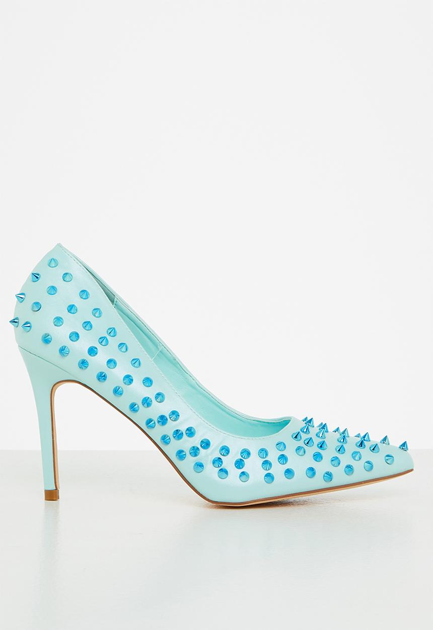 Madison® - Lush studded court heel - baby blue mono