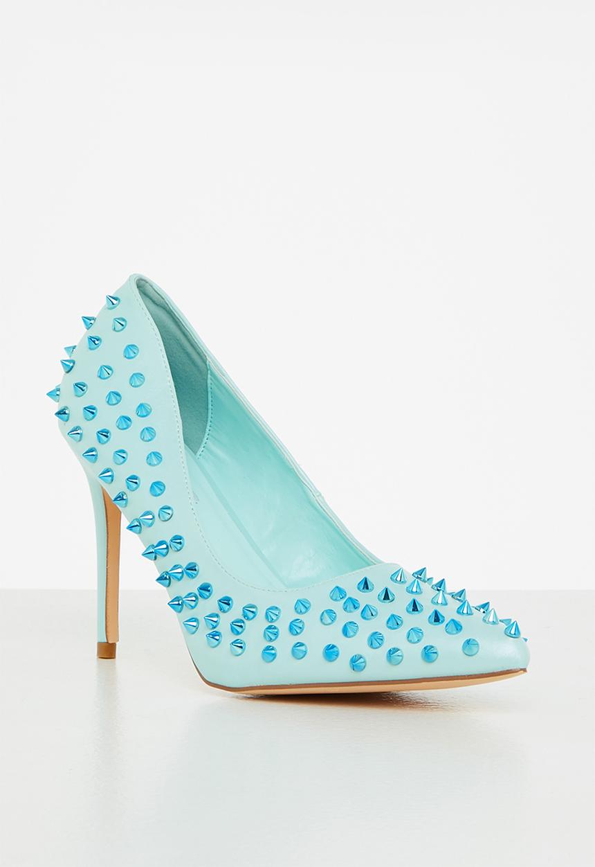 Madison® - Lush studded court heel - baby blue mono