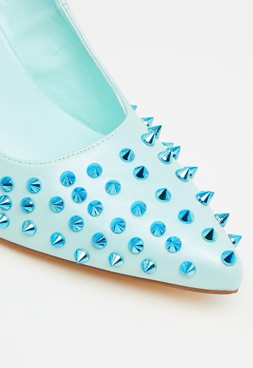 Madison® - Lush studded court heel - baby blue mono