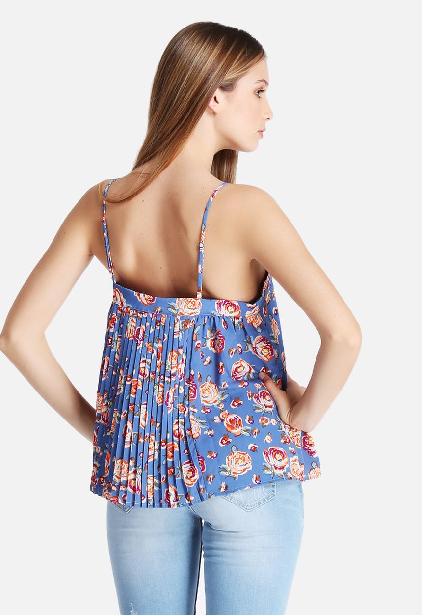 Glamorous - Denim Print Top